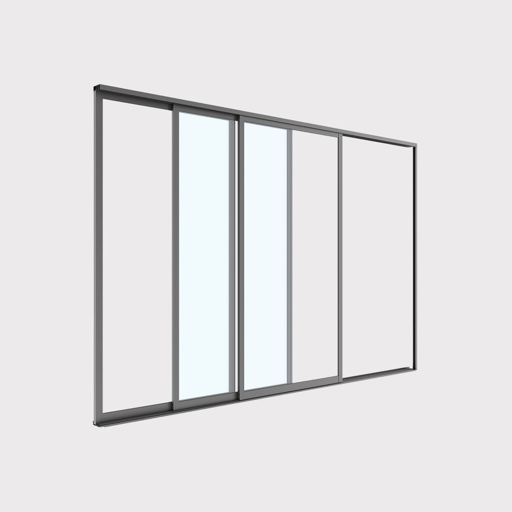 Luxe sliding glass door 4m (370 x 238 cm) anthracite