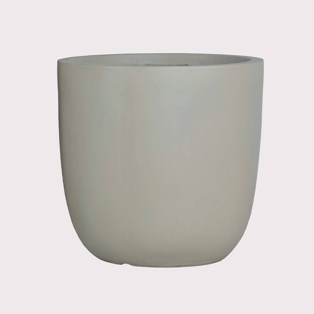 Beigefarbener Pflanzkübel Ombra 65x65x63 cm