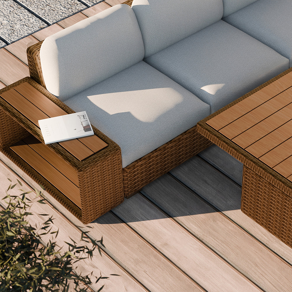 Kawowy zestaw mebli ogrodowych Porto