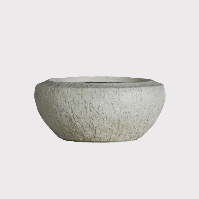 Pflanzschale Bowl Cora 34x34x15,5 cm mit Strukturmuster
