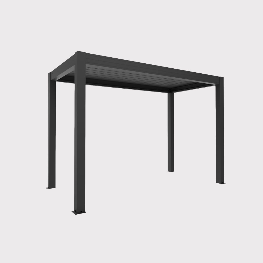 Pergola ogrodowa elektryczna Elite 400×200×280 cm z oświetleniem LED antracyt