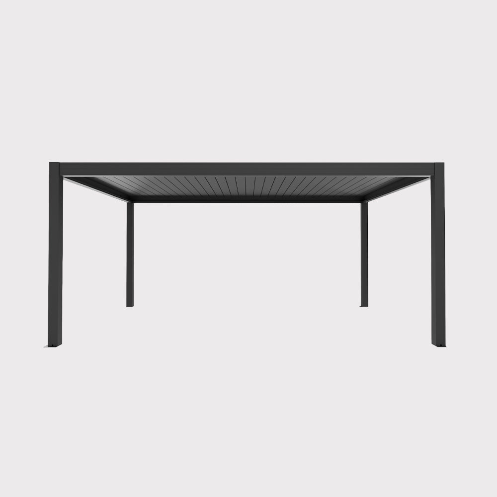 Elite electric garden pergola 600×400×280 cm with LED lighting, anthracite